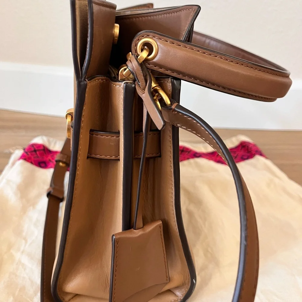 Tory Burch Lee Radziwill Small double bag in Tiramisu - Picture 12 of 12